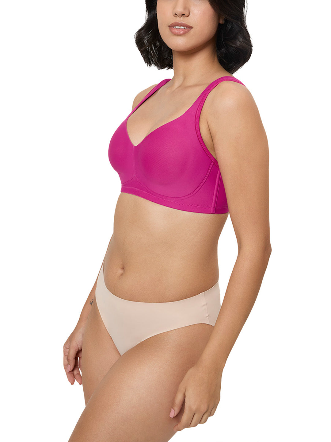 TRIUMPH BRA 100I635-Q3 Women's Polyamide Wire Free Classic Minimiser Bra