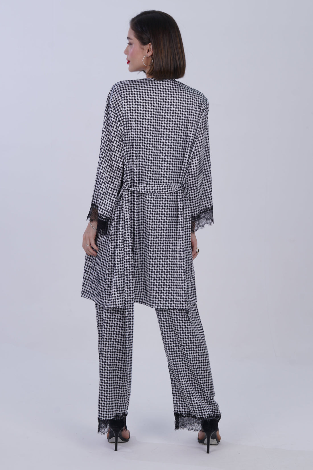 AXTZH nightwear Whispered Harmony Three-Piece X0587-BLKCH-NSL3PS