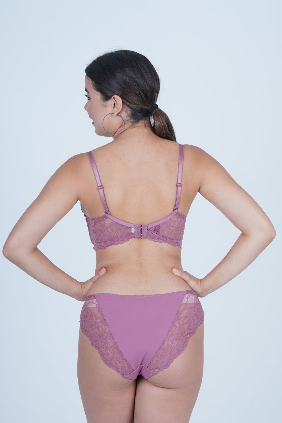 AXTZH Women’s Lingerie Bra Designed for Comfort, Allure, and Feminine Style AB3102-HROSE-DN102