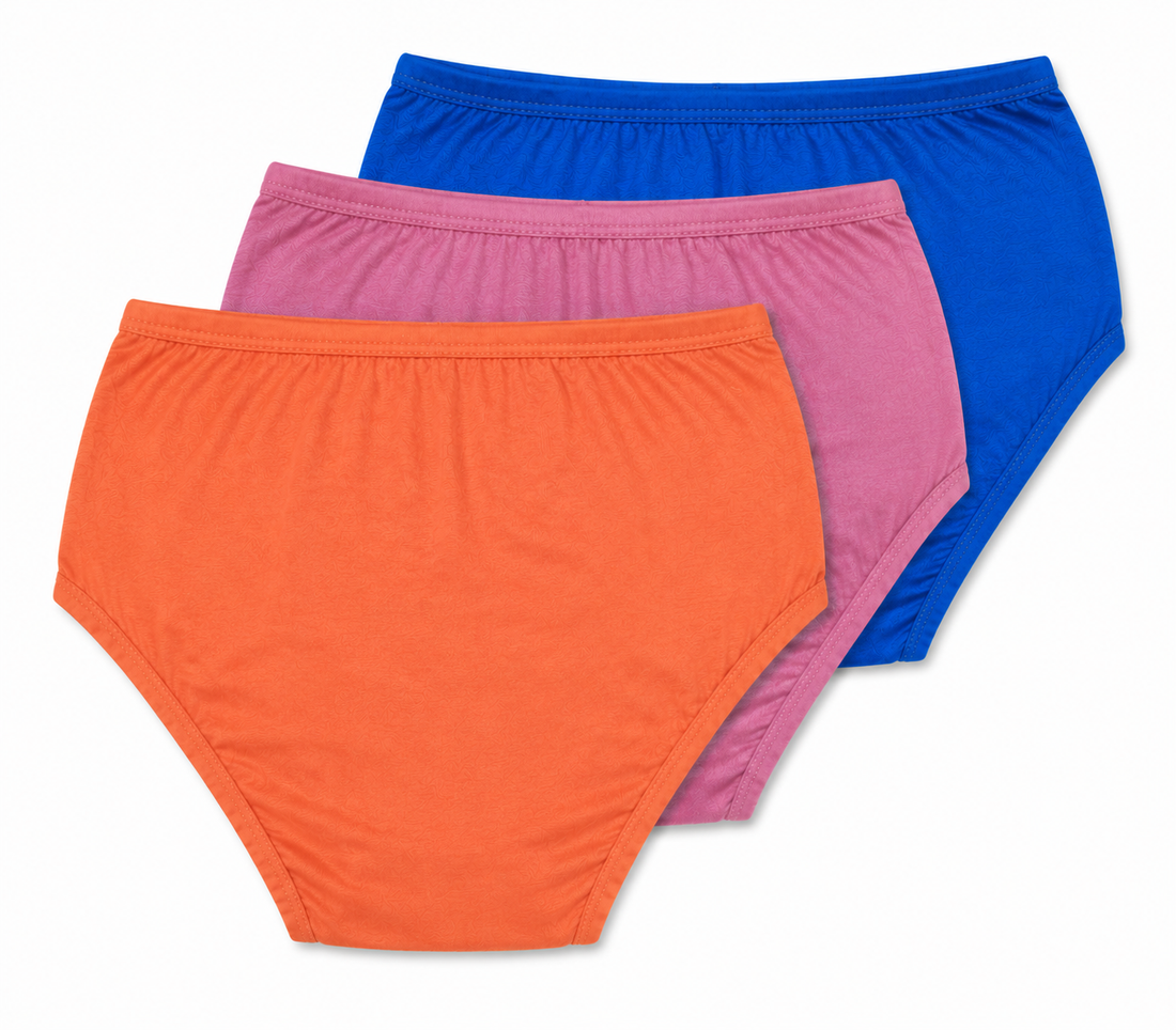 Women's Cotton Panties Pack of 3 | Soft Breathable Stretch Briefs | Everyday Comfort Underwear